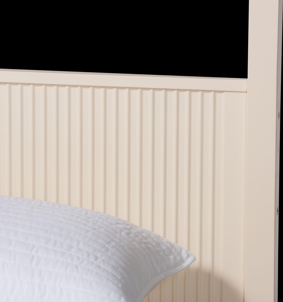 Steagall Ivory King Canopy Bed - Thumbnail - Image 5