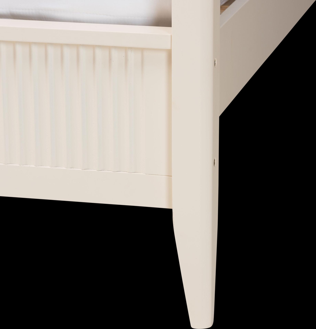 Steagall Ivory King Canopy Bed - Thumbnail - Image 6