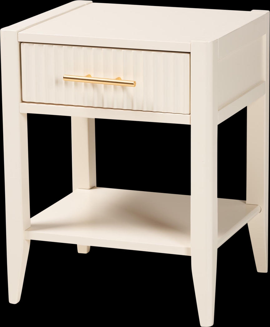 Steagall Ivory Nightstand - Thumbnail - Image 1