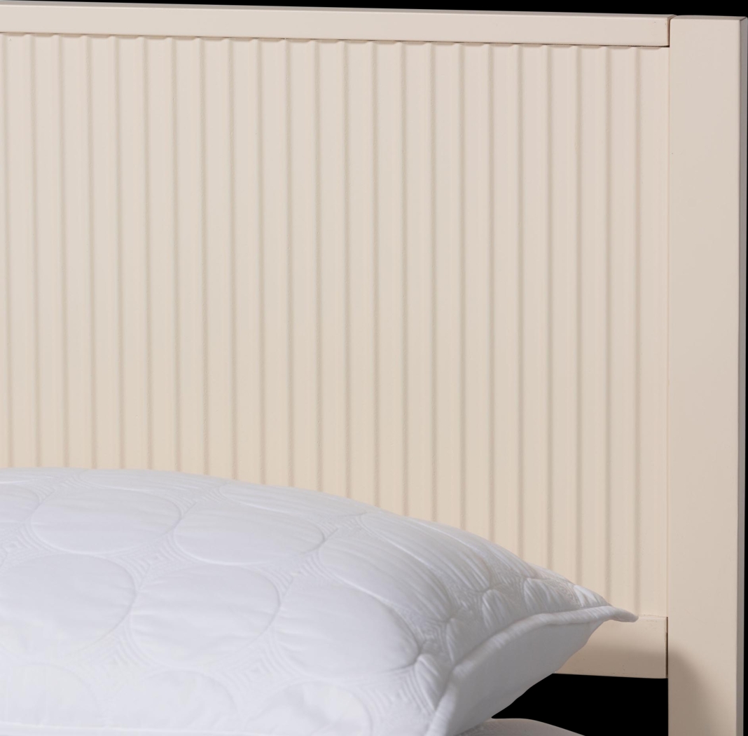 Steagall Ivory Queen Bed - Thumbnail - Image 5