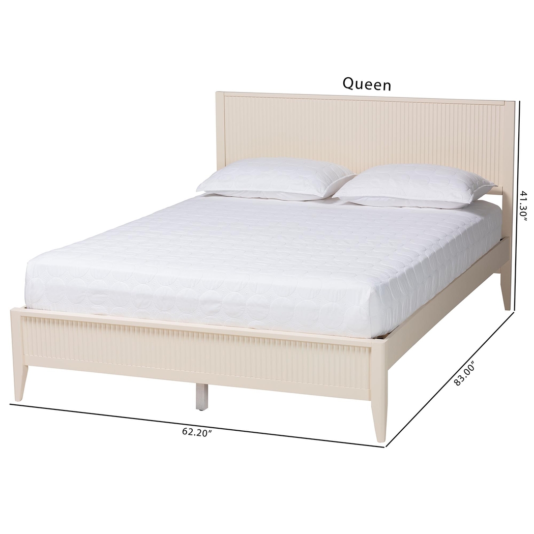 Steagall Ivory Queen Bed - Thumbnail - Image 8