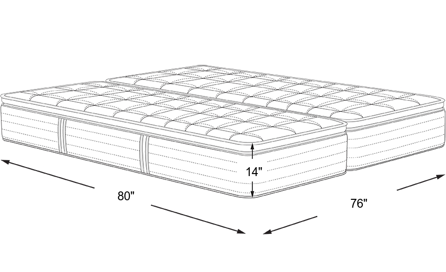 Dimension Image. Please refer to the Dimension Tab on this page for dimension details.
