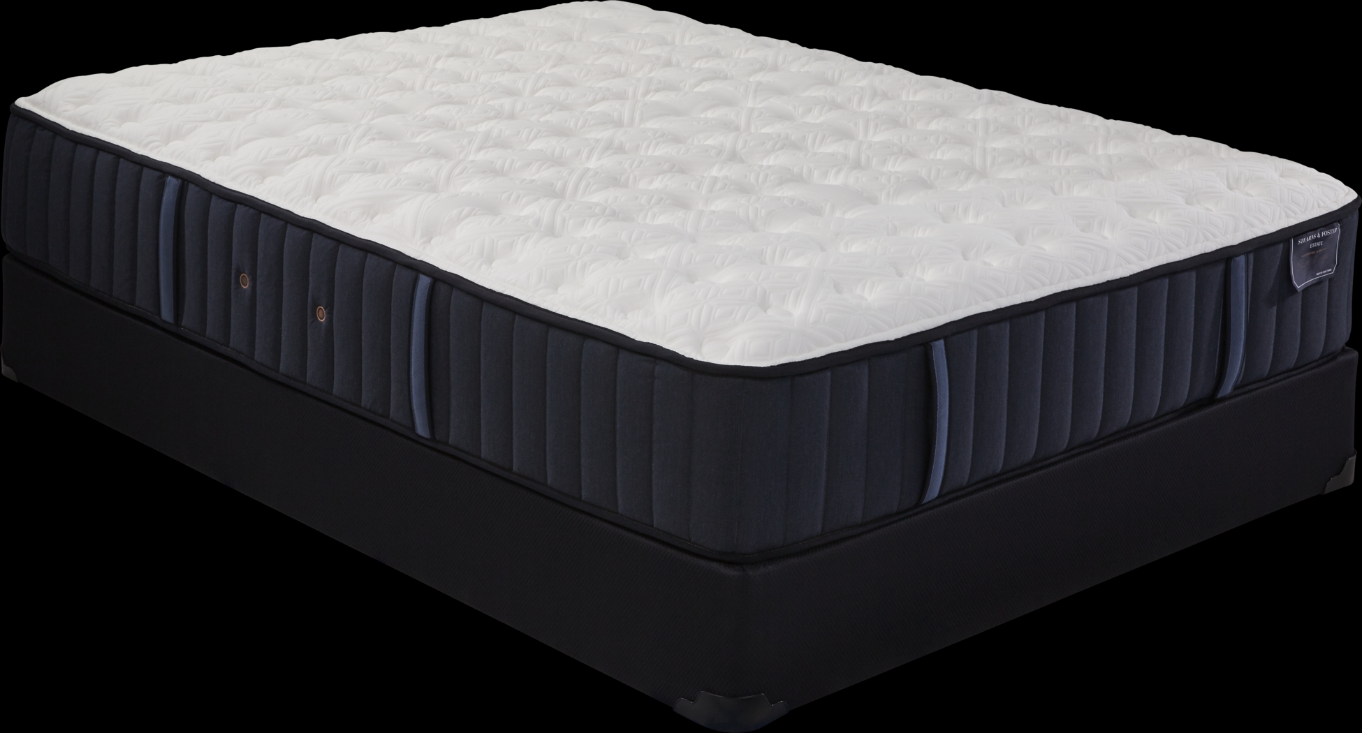 Stearns and Foster Hurston Cushion Firm Tight Top Low Profile King Mattress Set - Thumbnail - Image 1