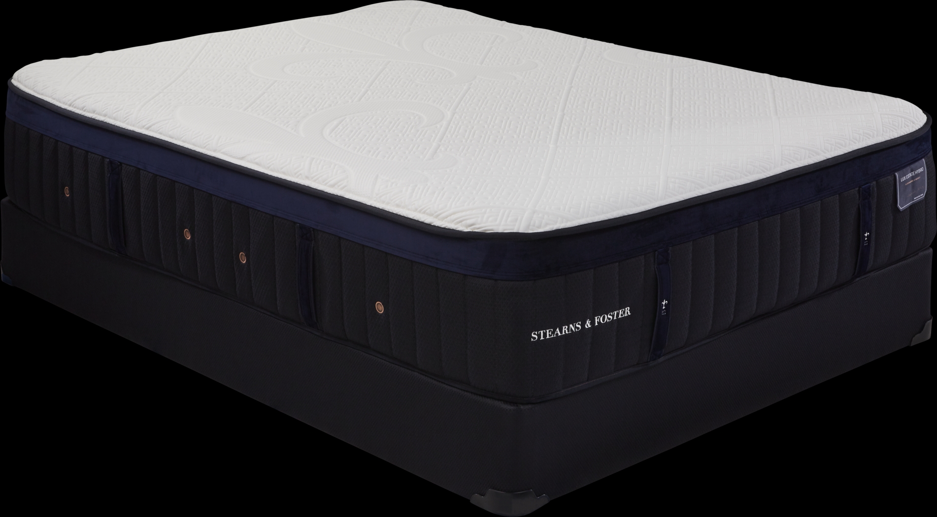 Stearns and Foster Pollock Cushion Firm High Profile King Mattress Set - Thumbnail - Image 1