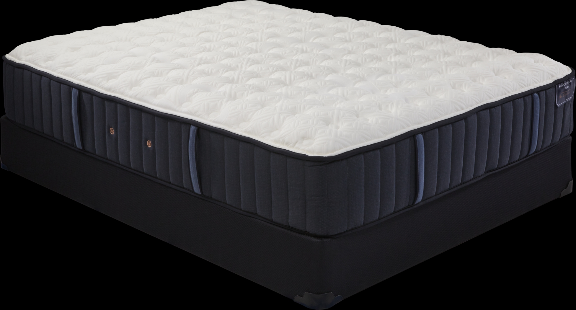 Stearns and Foster Rockwell Lux Extra Firm Tight Top Low Profile King Mattress Set - Thumbnail - Image 1