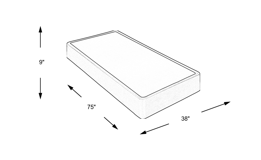 Dimension Image. Please refer to the Dimension Tab on this page for dimension details.