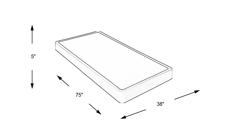 Dimension Image. Please refer to the Dimension Tab on this page for dimension details.