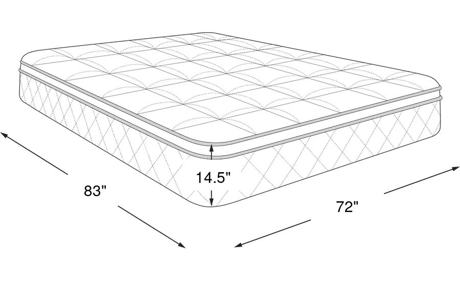 Dimension Image. Please refer to the Dimension Tab on this page for dimension details.