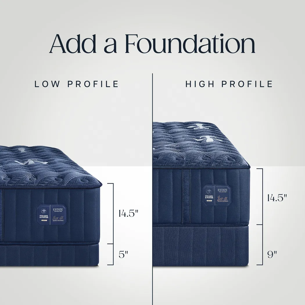 Stearns & Foster Estate Firm II King Mattress with Head Up Only Base - Image 10
