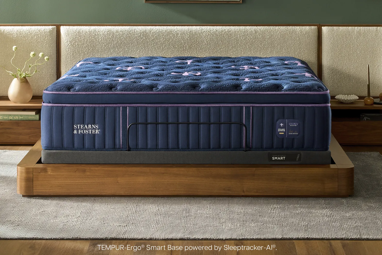 Stearns & Foster Legacy Medium Euro Pillow Top II Queen Mattress - Image 3