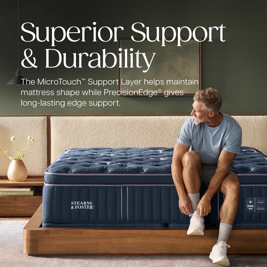 Stearns & Foster Legacy Soft Euro Pillow Top II Queen Mattress - Image 5