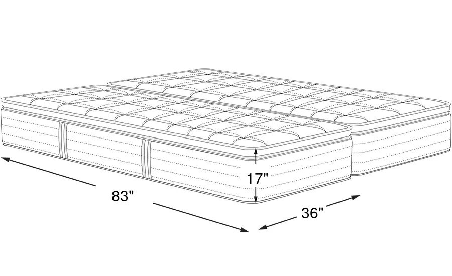 Dimension Image. Please refer to the Dimension Tab on this page for dimension details.