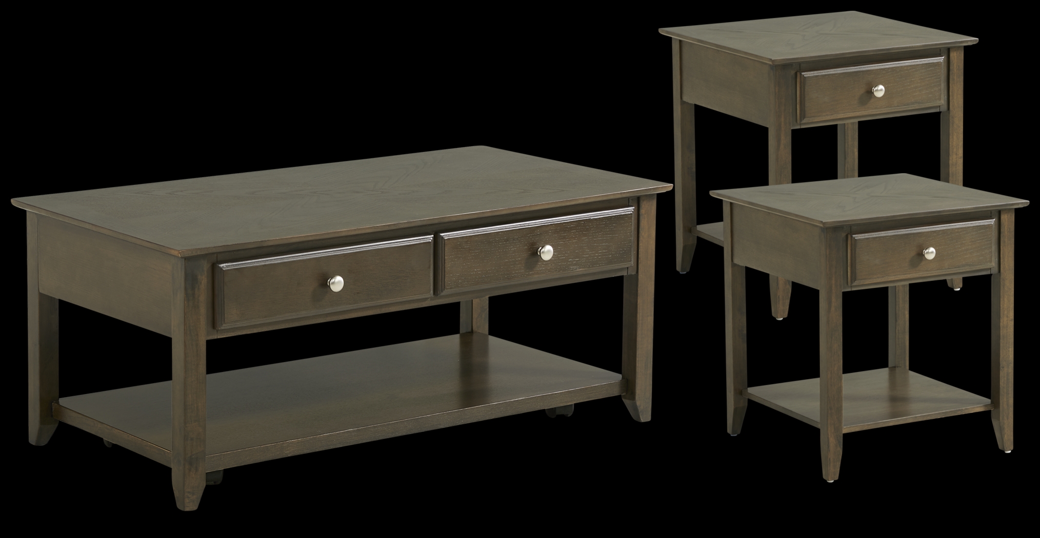 Stecker Brown 3 Pc Table Set - Thumbnail - Image 1