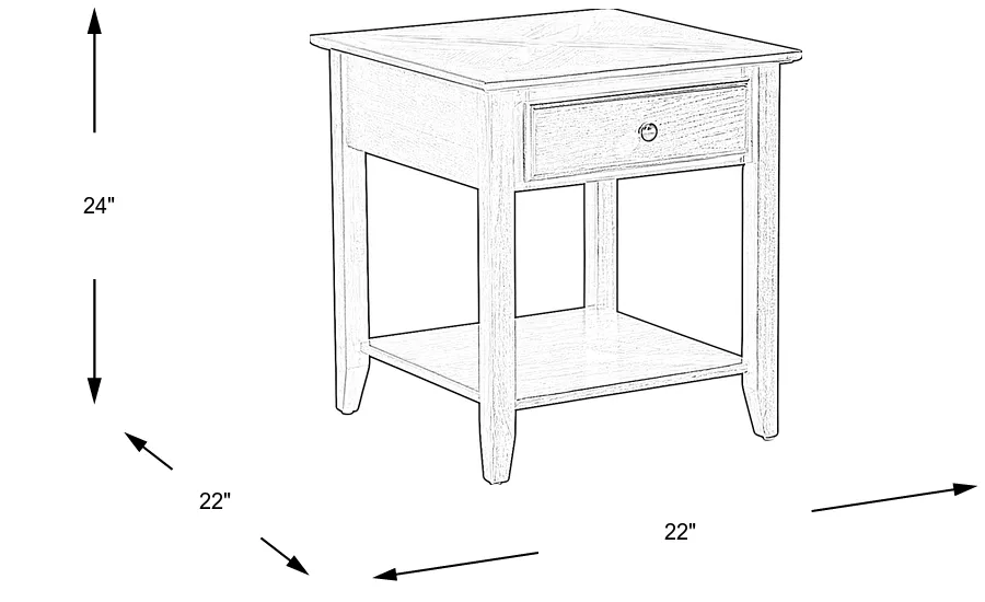 Dimension Image. Please refer to the Dimension Tab on this page for dimension details.
