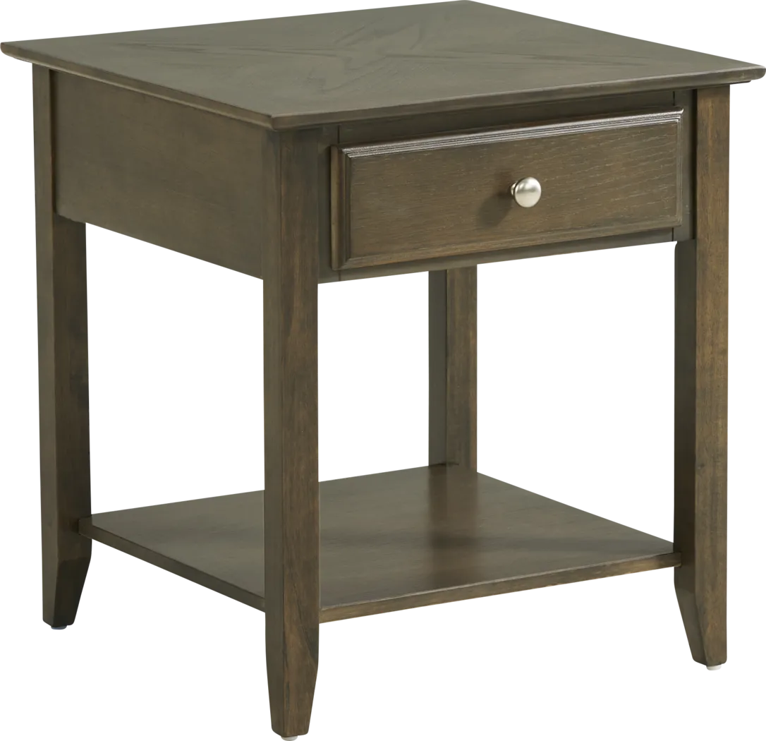 Stecker Brown End Table - Thumbnail - Image 1