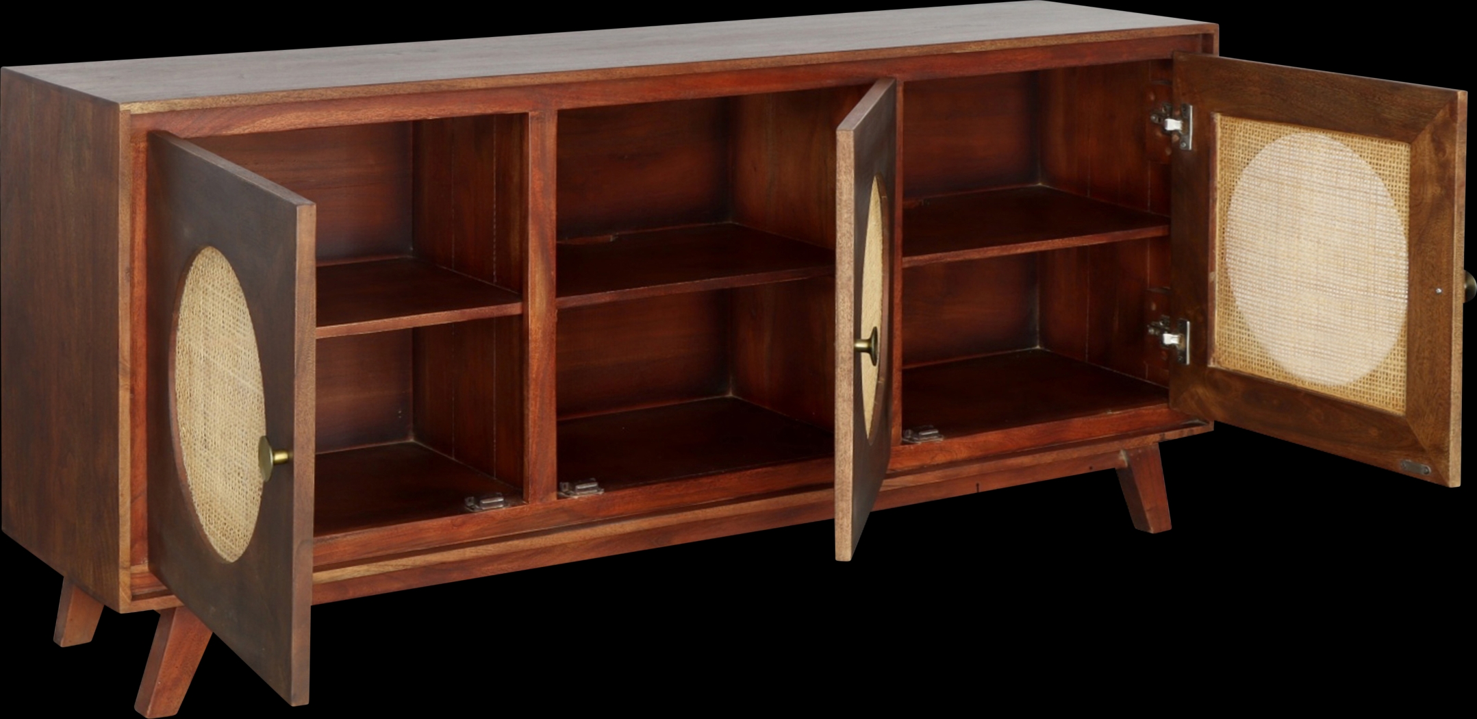 Steedsfort Brown Credenza - Thumbnail - Image 4