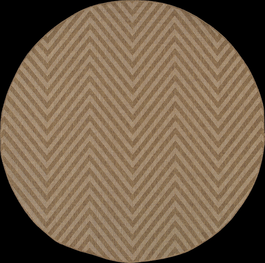 Stefan Mushroom 7'10 Round Indoor/Outdoor Rug - Thumbnail - Image 1