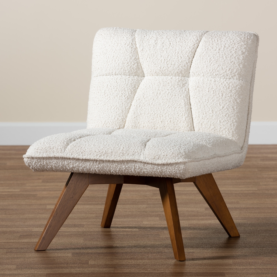 Stegen White Accent Chair - Thumbnail - Image 3
