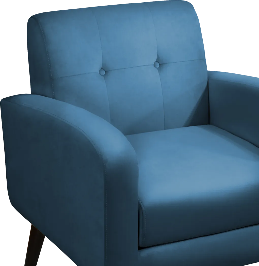 Steinber Teal Accent Chair - Thumbnail - Image 4