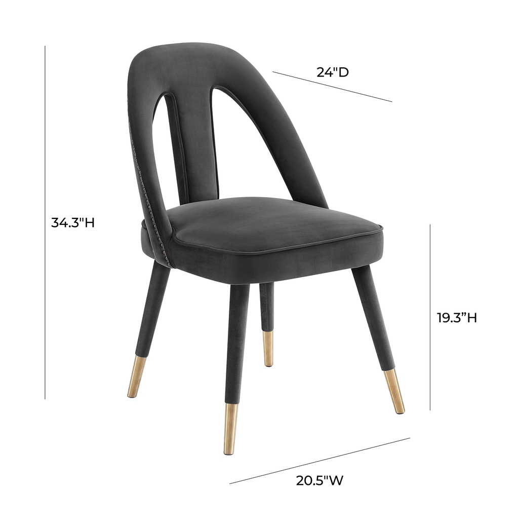 Stella Ann Dark Gray Dining Chair - Thumbnail - Image 7