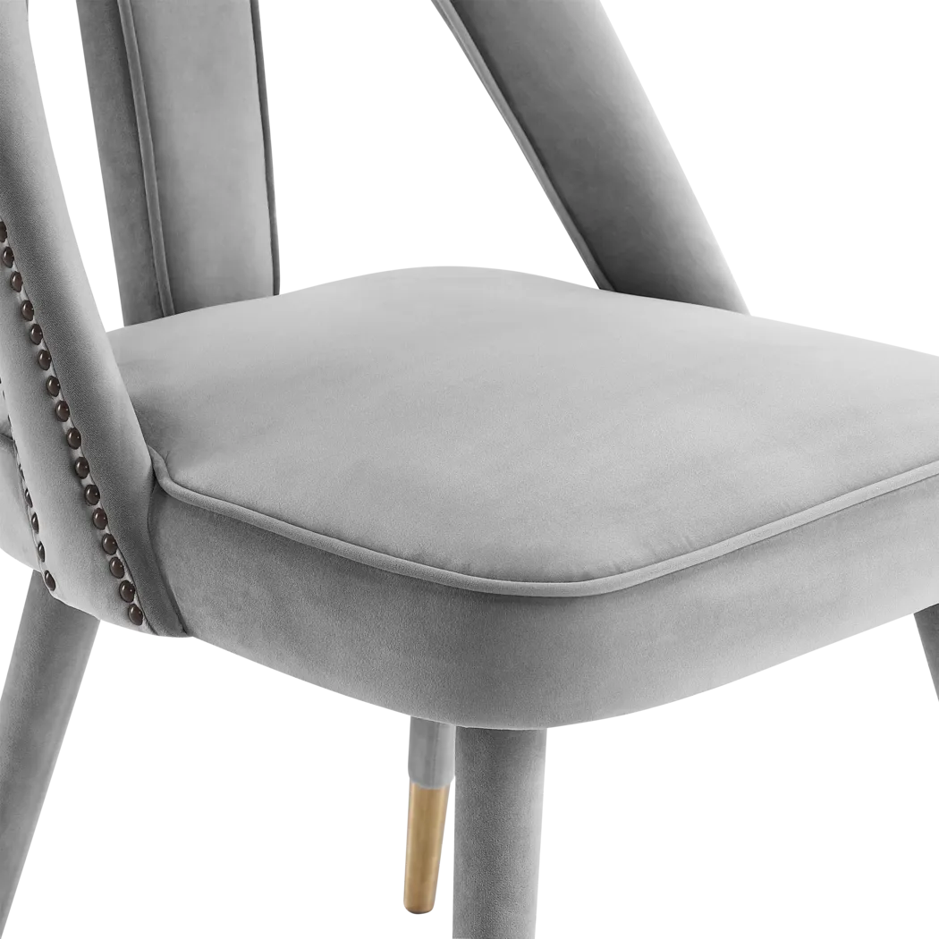 Stella Ann Gray Dining Chair - Thumbnail - Image 4