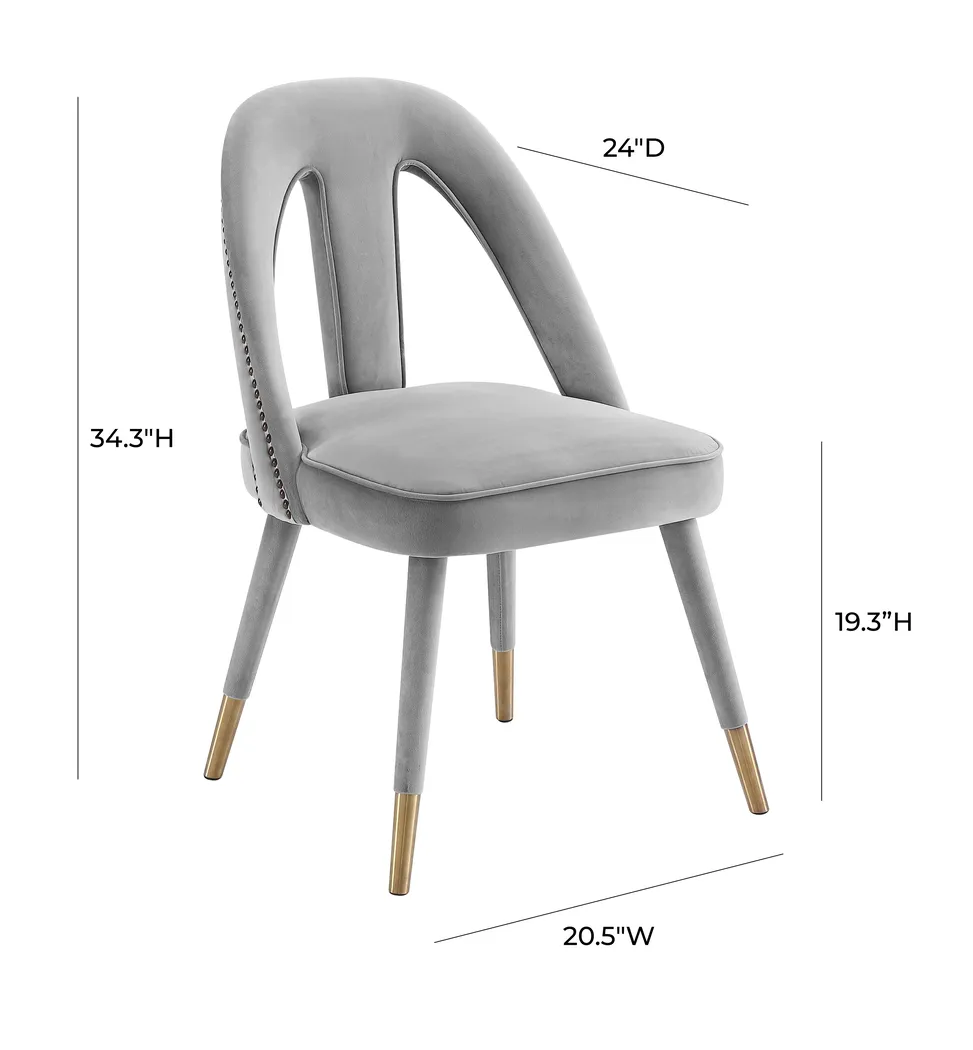 Stella Ann Gray Dining Chair - Thumbnail - Image 7