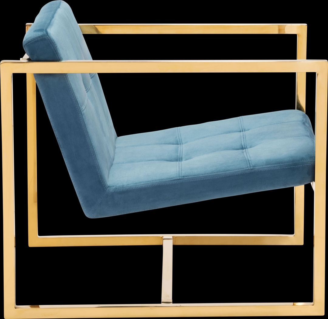 Stellary Blue Accent Chair - Thumbnail - Image 2