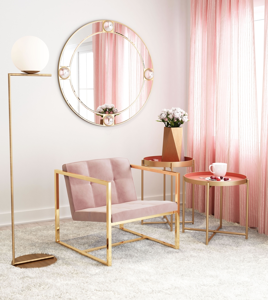 Stellary Pink Accent Chair - Thumbnail - Image 5