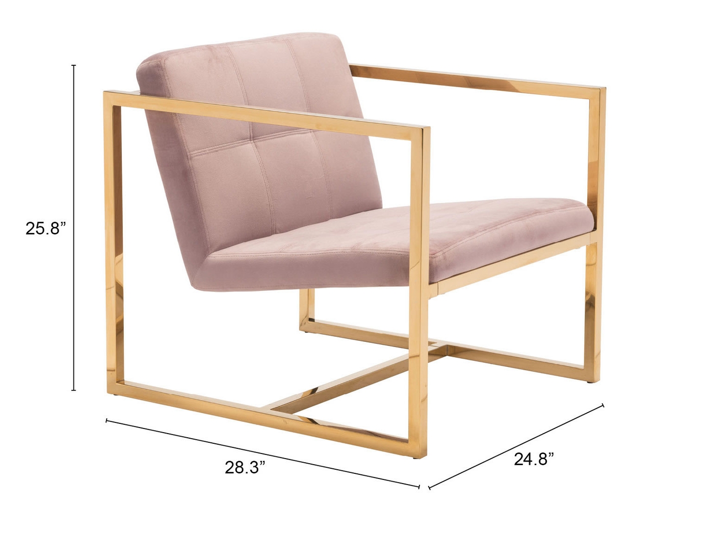 Stellary Pink Accent Chair - Thumbnail - Image 6