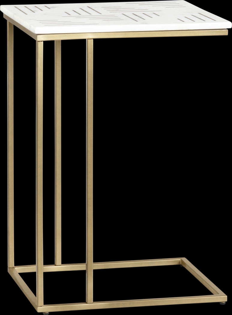 Stellmacher White End Table - Thumbnail - Image 1