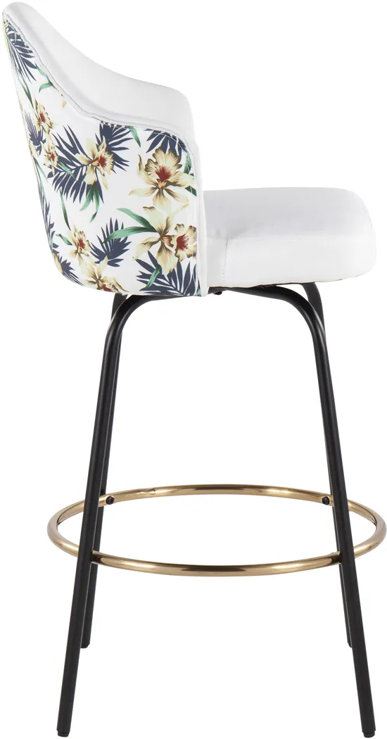 Stelnara I White Counter Height Stool, Set of 2 - Thumbnail - Image 3