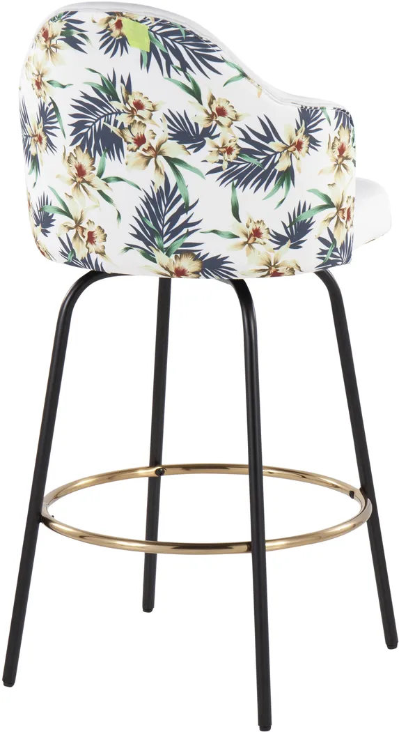 Stelnara I White Counter Height Stool, Set of 2 - Thumbnail - Image 4