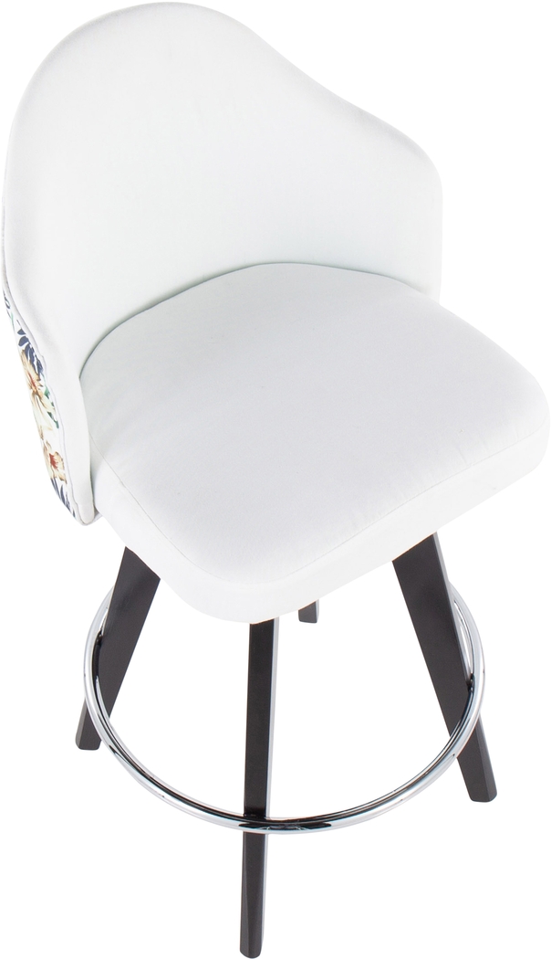 Stelnara III White Counter Height Stool, Set of 2 - Thumbnail - Image 7