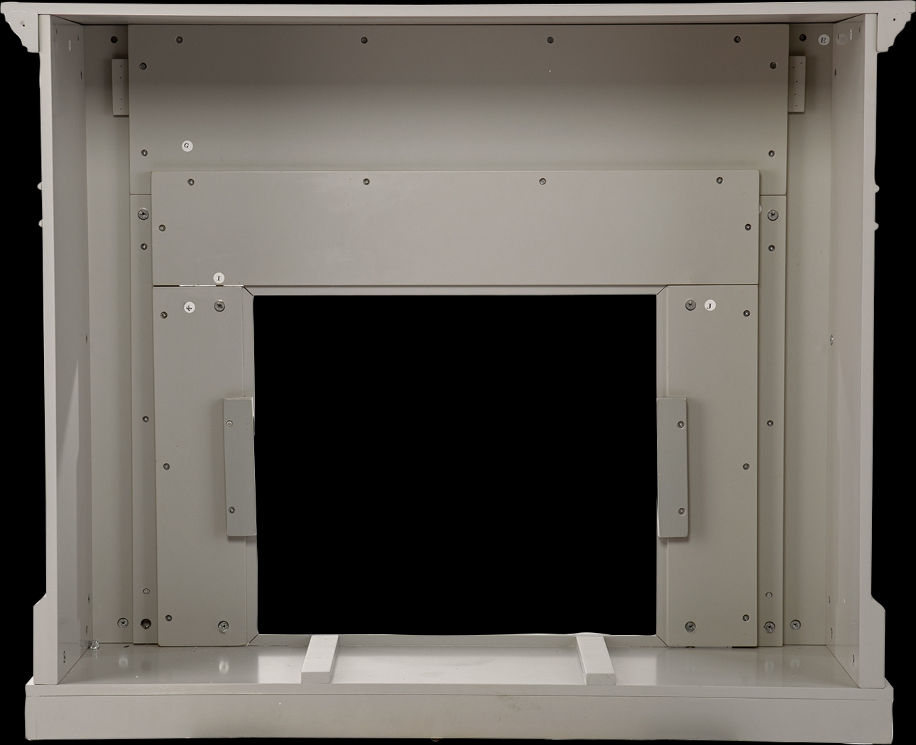 Stembridge II Gray 48 in. Console With Electric Log Fireplace - Thumbnail - Image 2