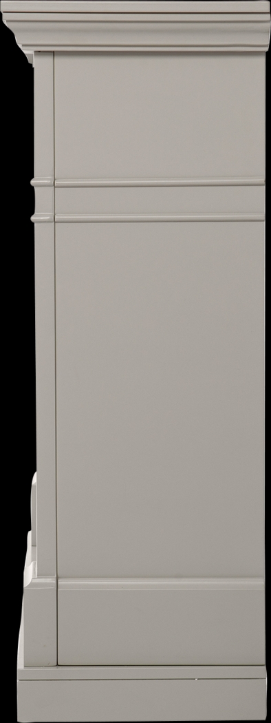 Stembridge II Gray 48 in. Console With Electric Log Fireplace - Thumbnail - Image 4