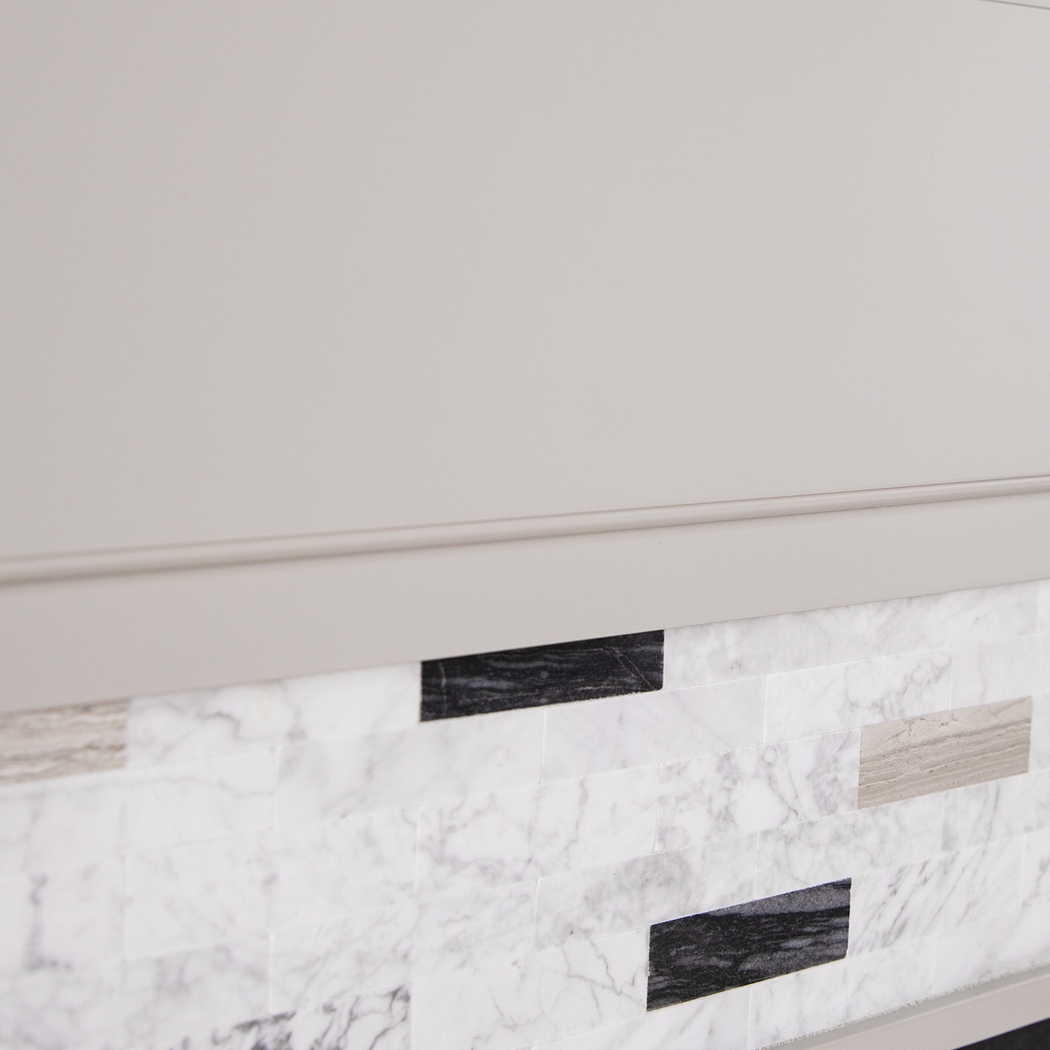 Stembridge III Gray 48 in. Console With Smart Electric Fireplace - Thumbnail - Image 3