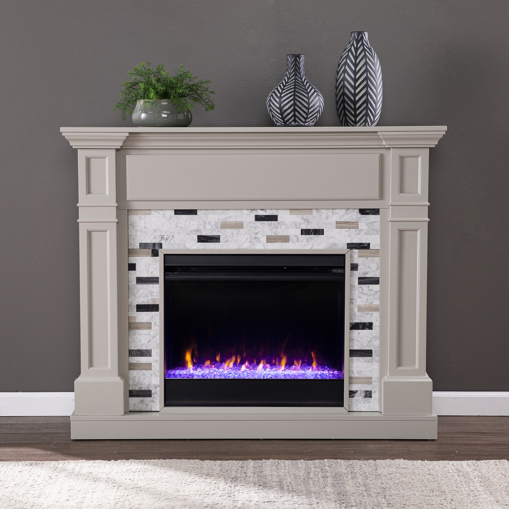 Stembridge I Gray 48 in. Console, With Color Changing Electric Fireplace - Thumbnail - Image 4
