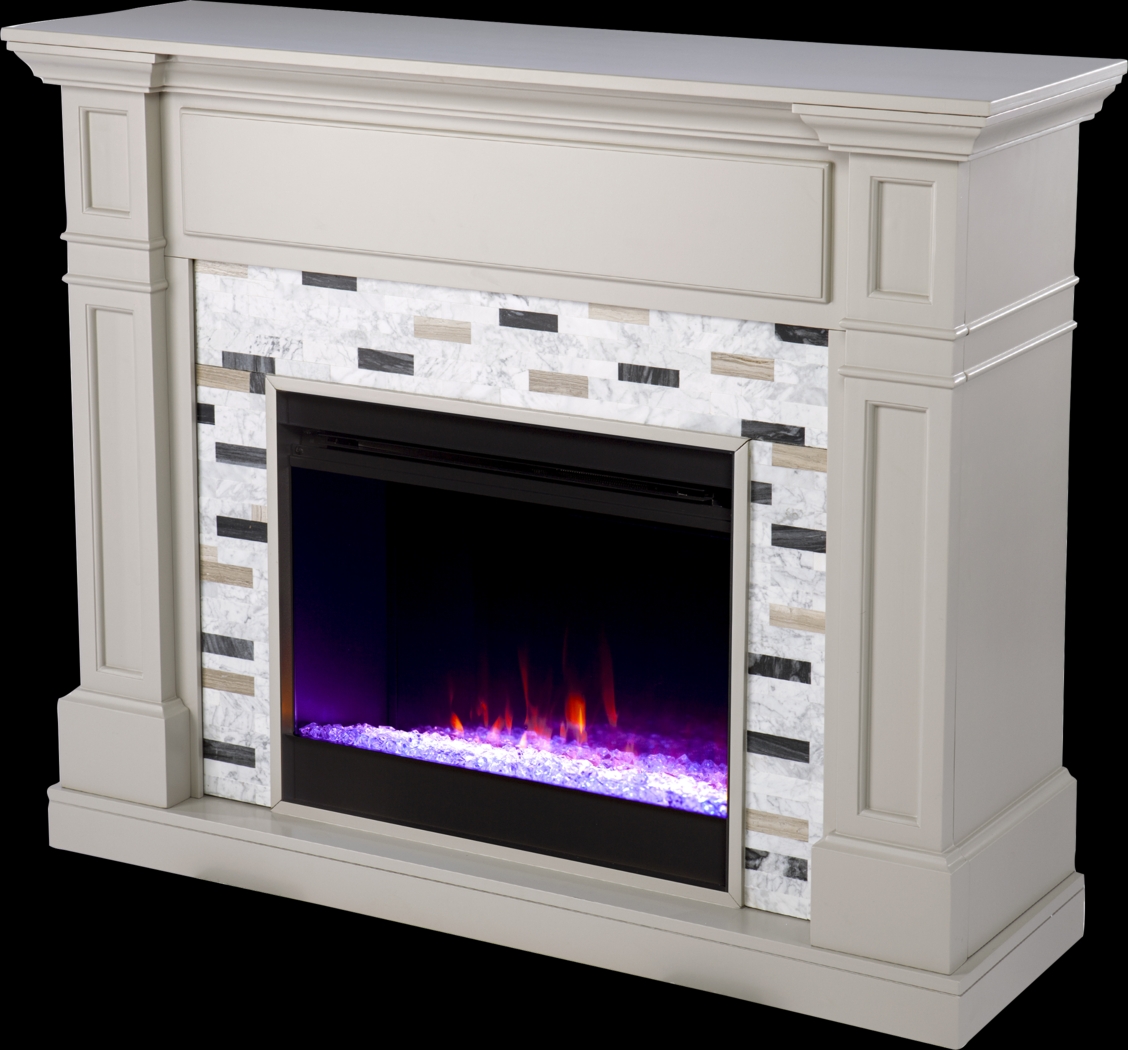 Stembridge I Gray 48 in. Console, With Color Changing Electric Fireplace - Thumbnail - Image 1