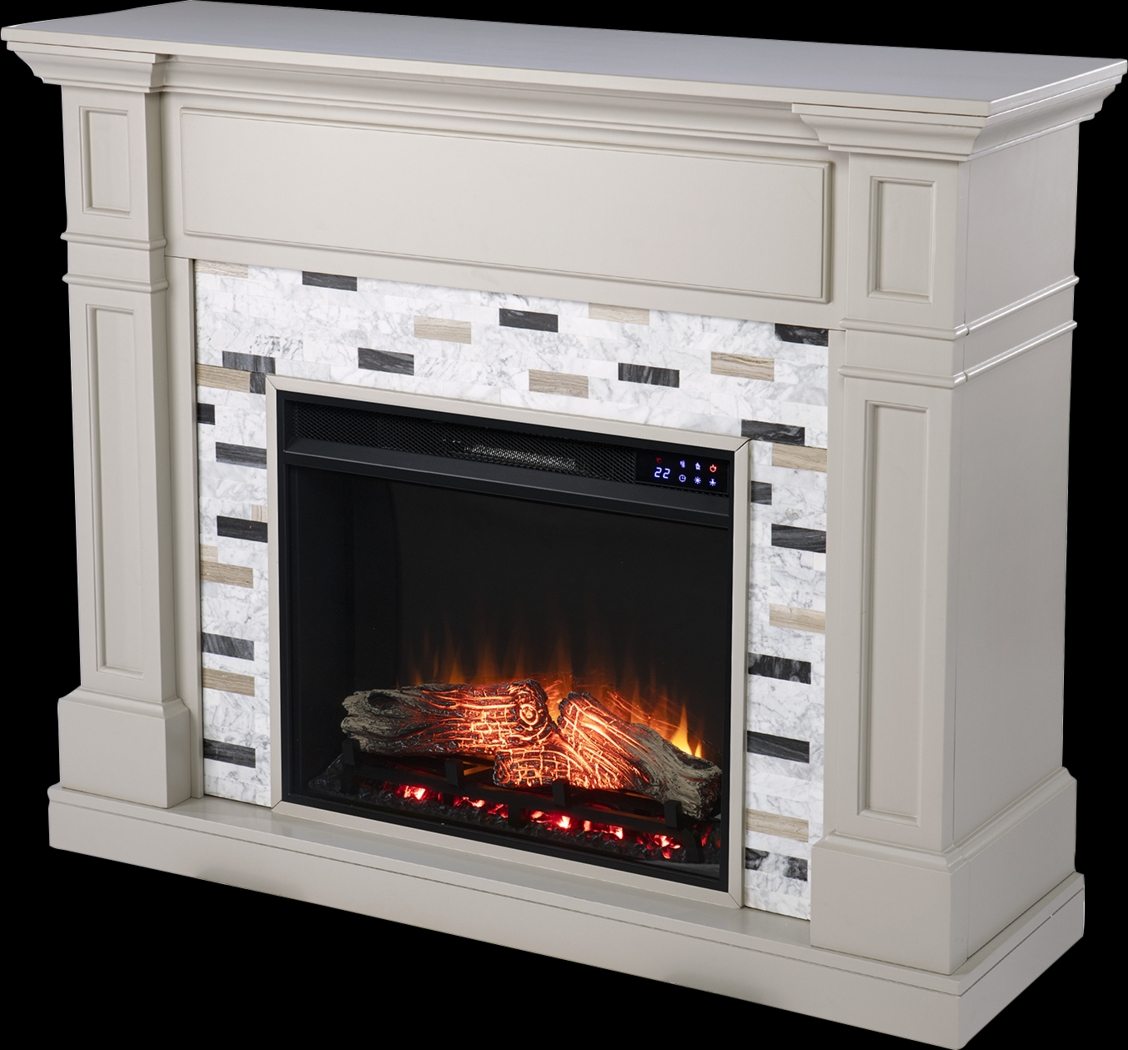 Stembridge IV Gray 48 in. Console With Touch Panel Electric Fireplace - Thumbnail - Image 1