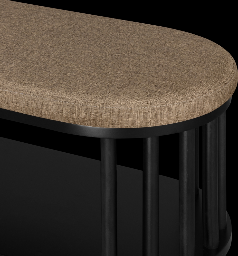 Stempley Black Accent Bench - Thumbnail - Image 4