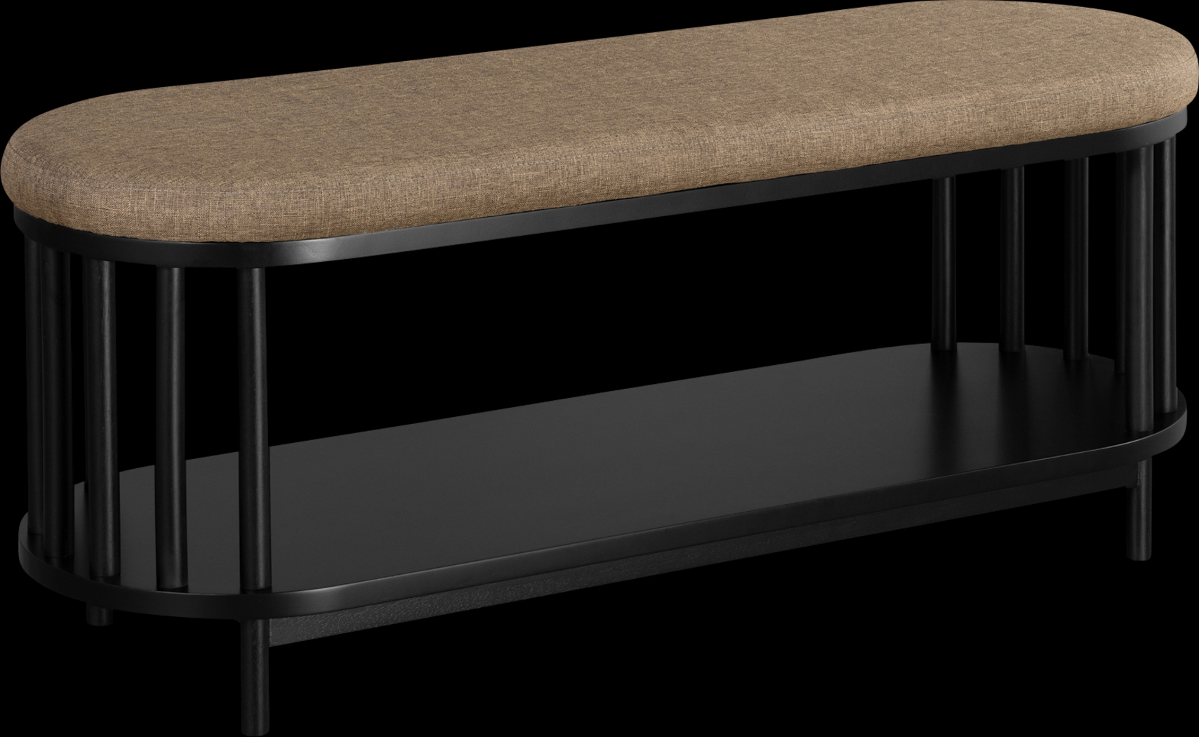 Stempley Black Accent Bench - Thumbnail - Image 1