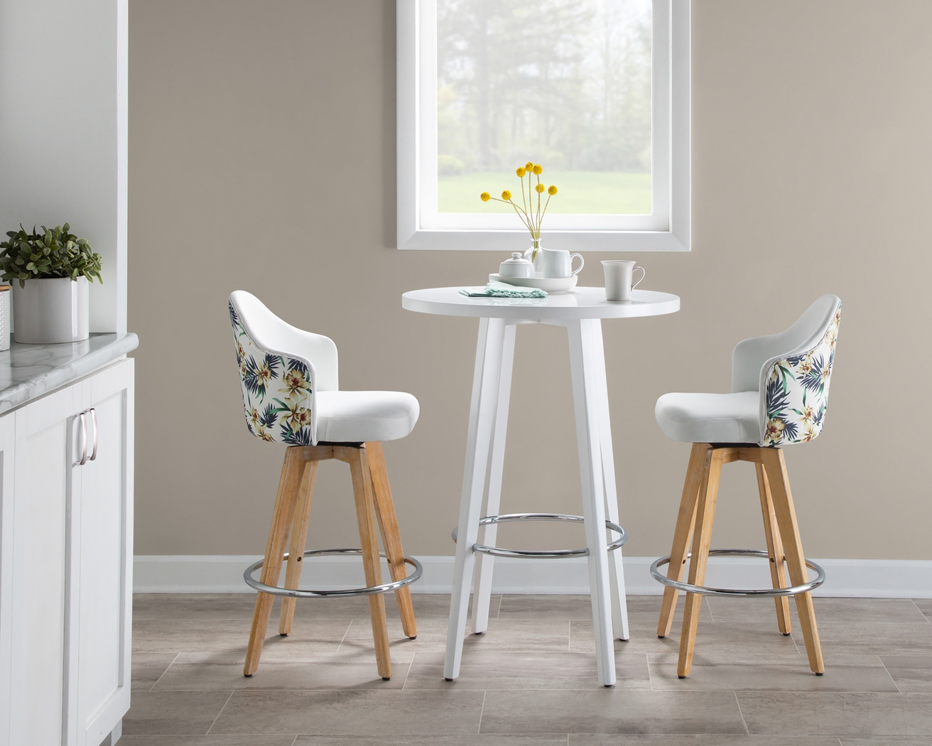 Stenele White Counter Height Table - Thumbnail - Image 6