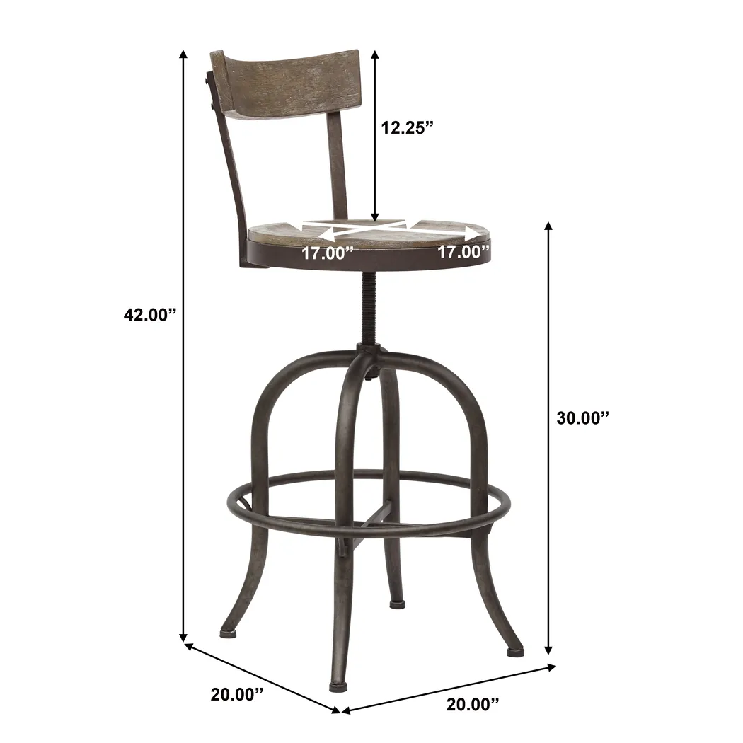 Stenera Brown Barstool - Thumbnail - Image 8