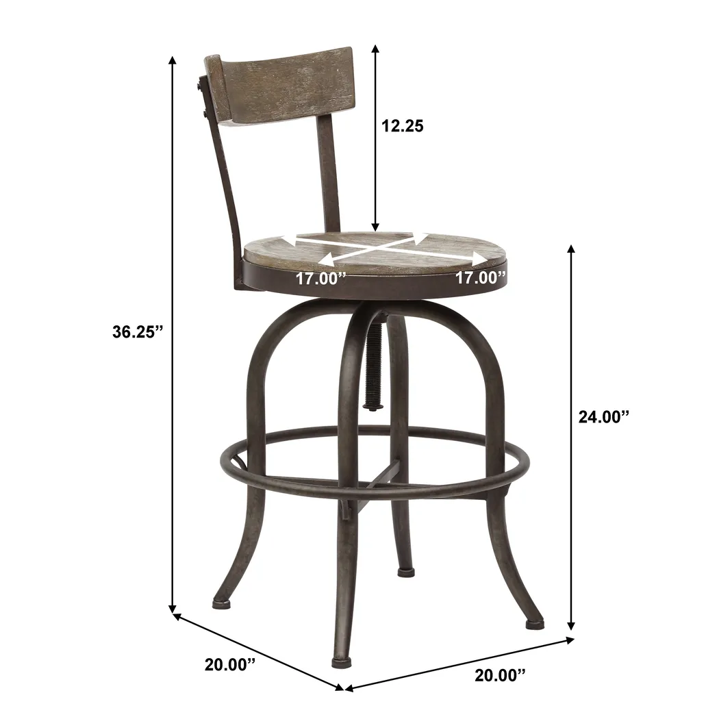 Stenera Brown Barstool - Thumbnail - Image 9