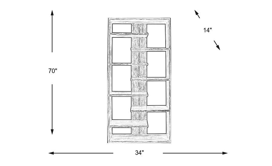 Dimension Image. Please refer to the Dimension Tab on this page for dimension details.