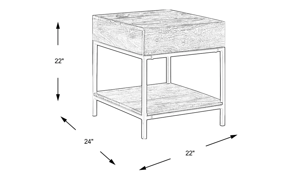 Dimension Image. Please refer to the Dimension Tab on this page for dimension details.