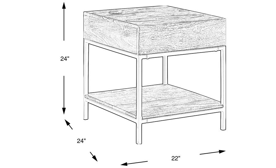 Dimension Image. Please refer to the Dimension Tab on this page for dimension details.