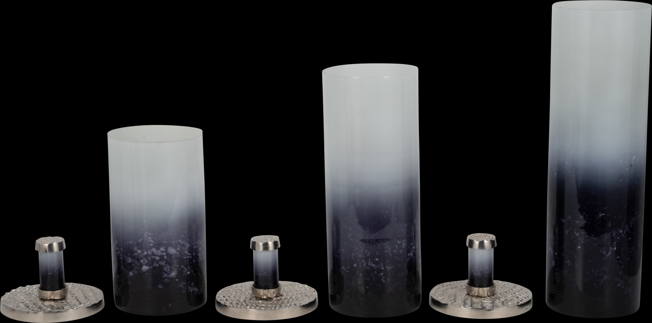 Stenwyck Blue Glass Bottle, Set of 3 - Thumbnail - Image 3