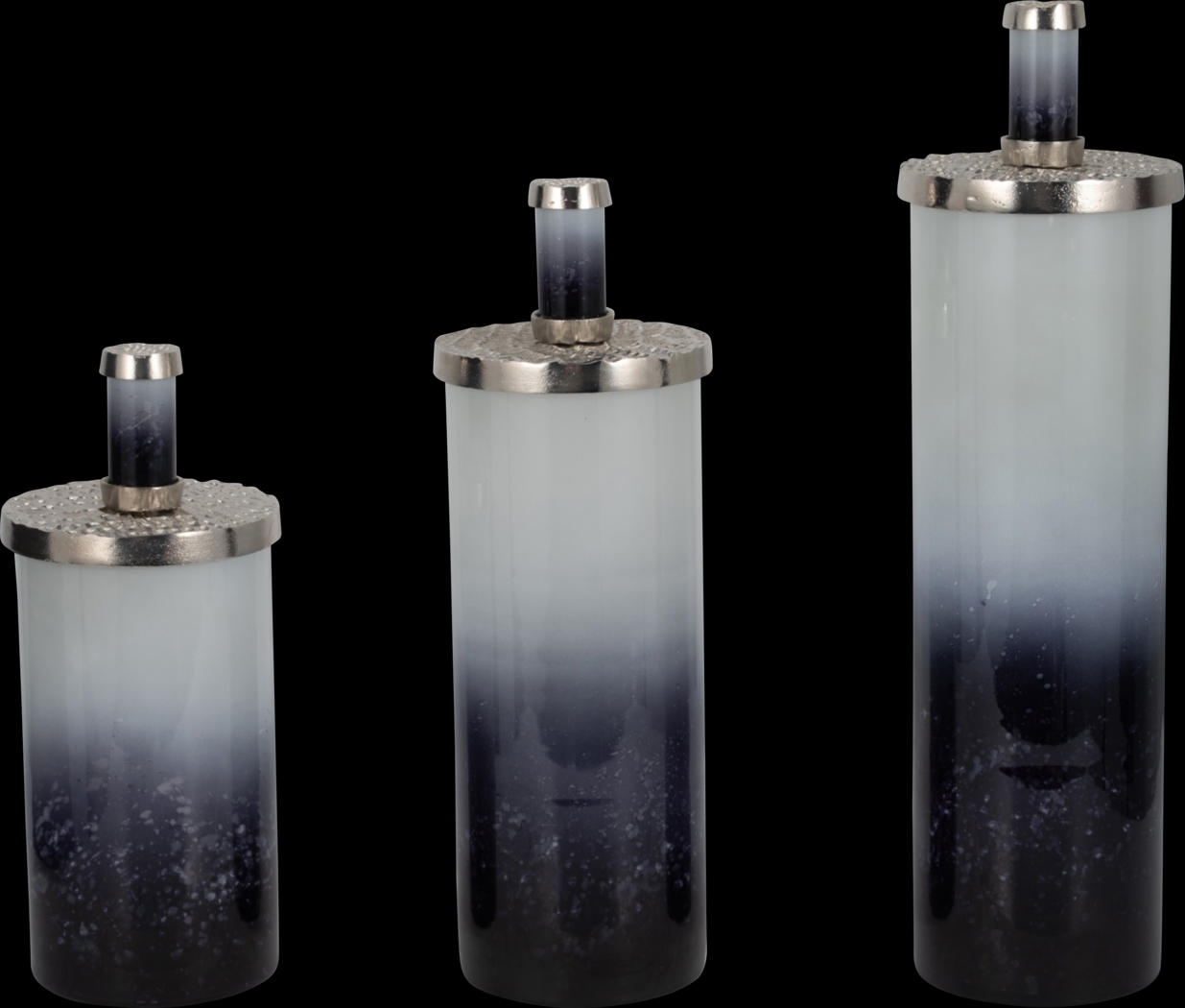 Stenwyck Blue Glass Bottle, Set of 3 - Thumbnail - Image 1