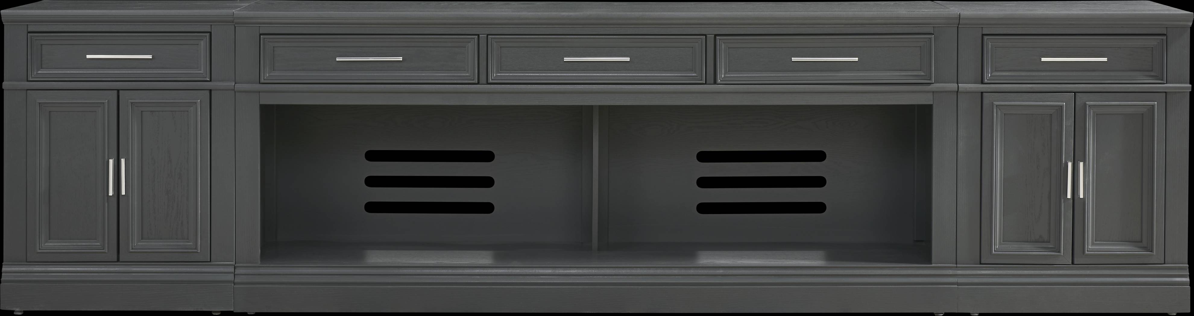 Stephenson Dark Gray 3 Pc 78 in. Console with Extensions - Thumbnail - Image 1
